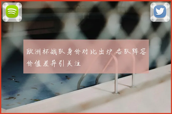 欧洲杯战队身价对比出炉 各队阵容价值差异引关注